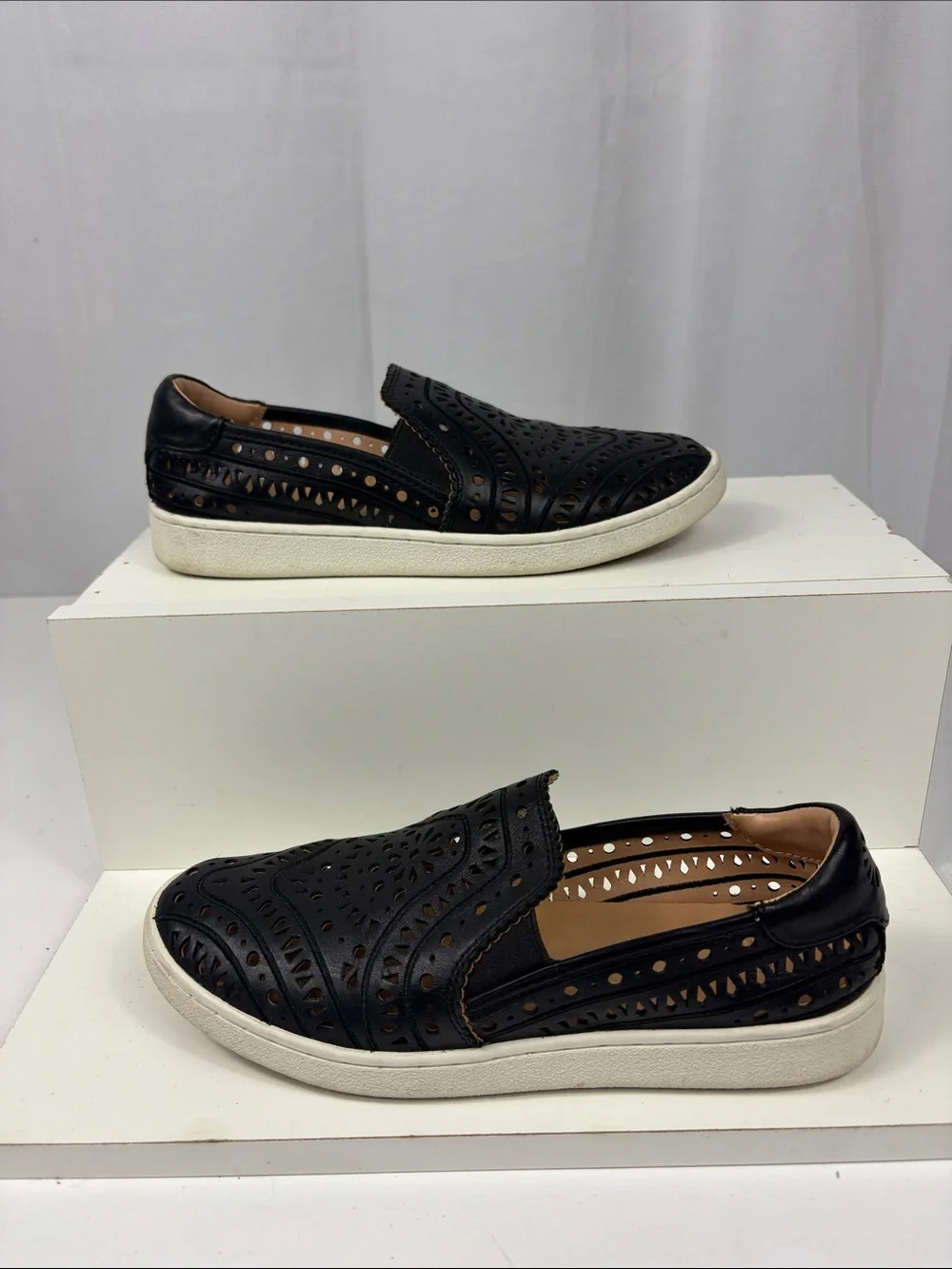 UGG CAS‎ Perforated Slip On Sneaker in Black.